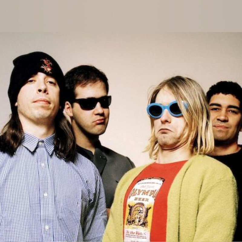 Foto dos integrantes da banda Nirvana