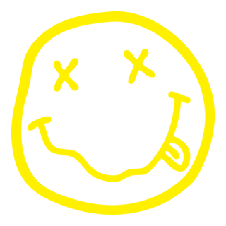 Logo do Nirvana em amarelo